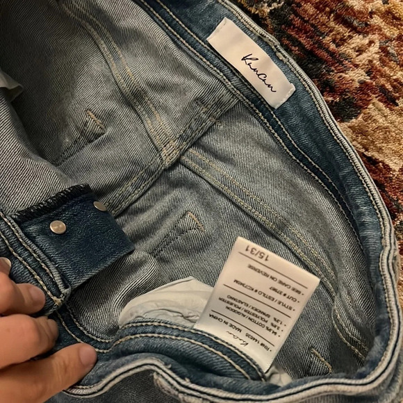 NWOT WOMENS KANCAN DISTRESSED JEANS SIZE 15/31 - Picture 3 of 4